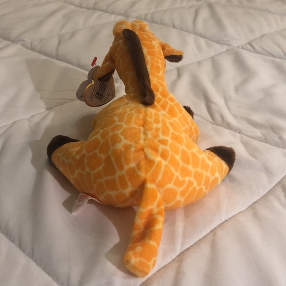 “Twigs” TY Beanie Baby, Orange and Brown Giraffe, Vintage Collectible 1995 - Picture 4 of 11